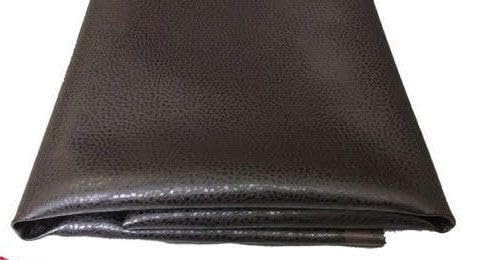 Mybecca Faux Leather Vinyl Fabric Color : Dark Brown Buffalo Bill by The Yard