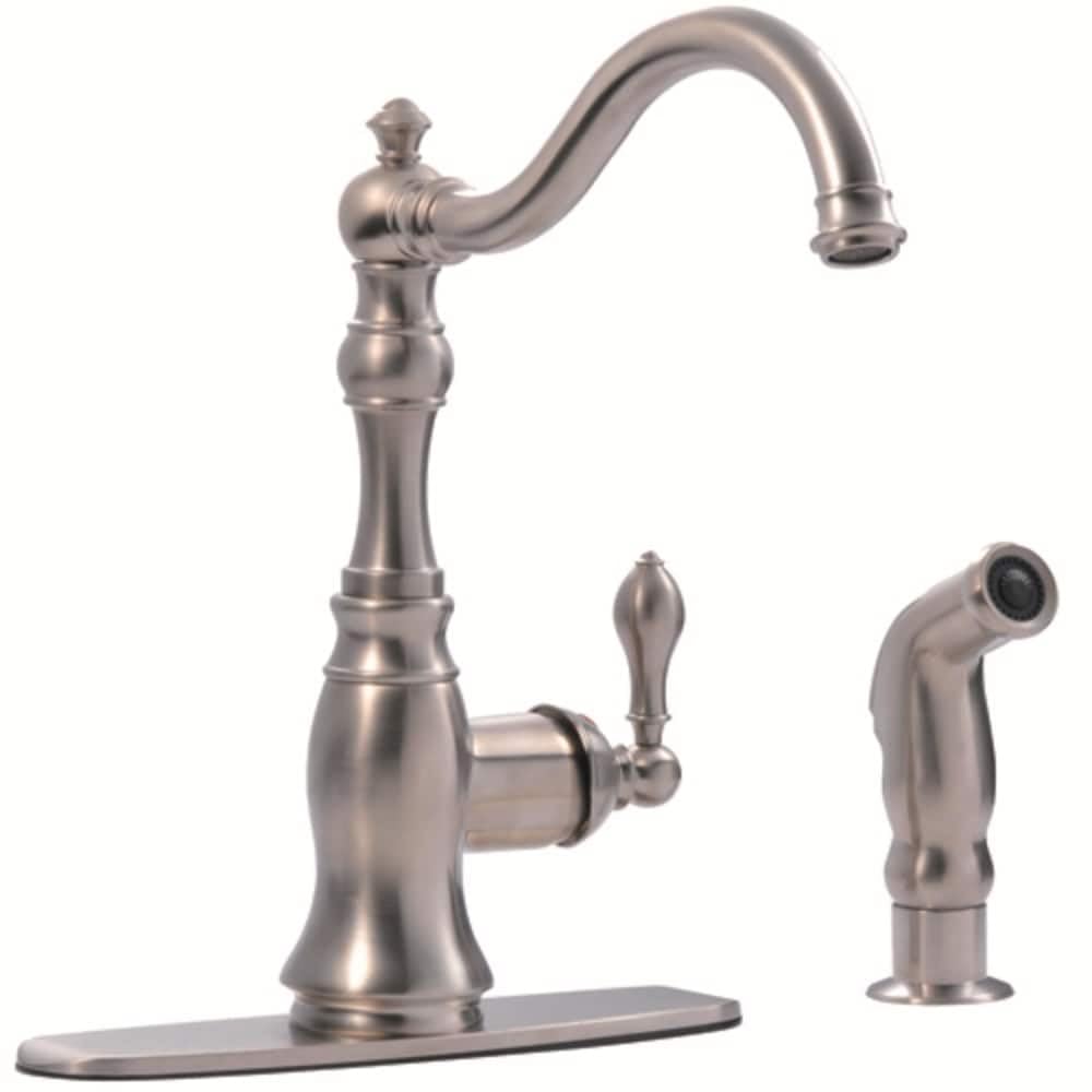 UF11240 Ultra Faucets Single-Handle Kitchen Faucet with Side-Spray