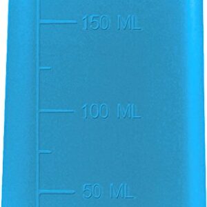 Menda 35285 Pure Touch Stainless Steel Liquid Dispenser Pump, ESD Safe durAstatic Square Bottle, 6 oz, High Density Polyethylene/Stainless Steel, Blue