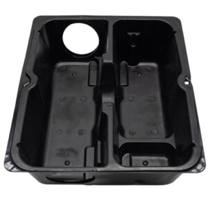 JT Eaton Strongbox™ Galvanized Steel Tamper-Resistant Bait Station, Black Powder Coating, Rat-Size, Dual Entrances