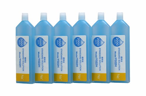 HORIBA Y022H Sodium Ion Standard Solution 2000ppm for LAQUAtwin Na-11, (Bottle of 6)