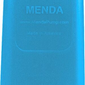 Menda 35285 Pure Touch Stainless Steel Liquid Dispenser Pump, ESD Safe durAstatic Square Bottle, 6 oz, High Density Polyethylene/Stainless Steel, Blue