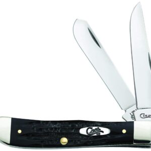 Case WR XX Pocket Knife Jigged Buffalo Horn Trapper Item #65010 - (Bh254 SS) - Length Closed: 4 1/8 Inches