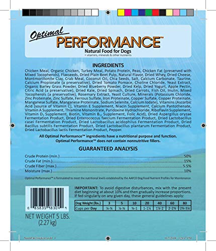 Wysong Optimal Performance Canine Formula Dry Dog Food - 5 Pound Bag