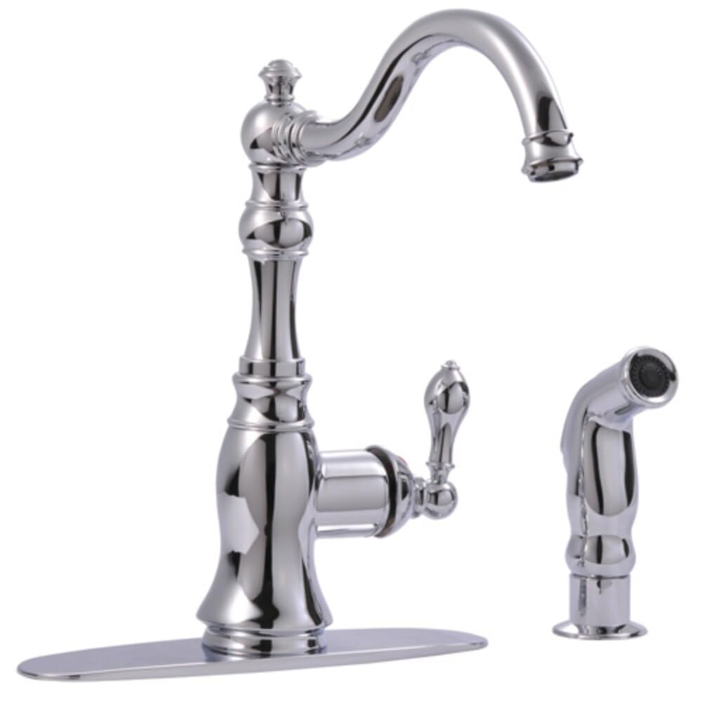 UF11240 Ultra Faucets Single-Handle Kitchen Faucet with Side-Spray