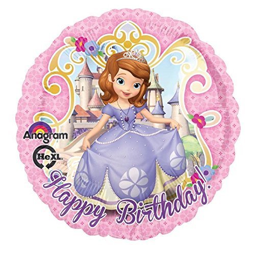 Anagram 1 X Disney's Sofia The First Fifth 5TH Happy Birthday Party Balloons Decorations Supplies