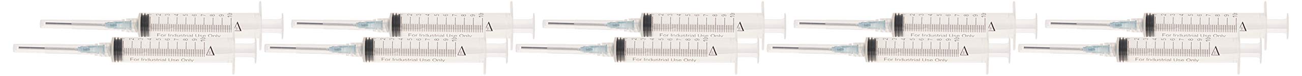 Duda Energy Syringepk010 Industrial Syringes with 15G x 1-1/2" Blunt Tip Fill Needle and Plastic Cover, 10 mL (Pack of 10)