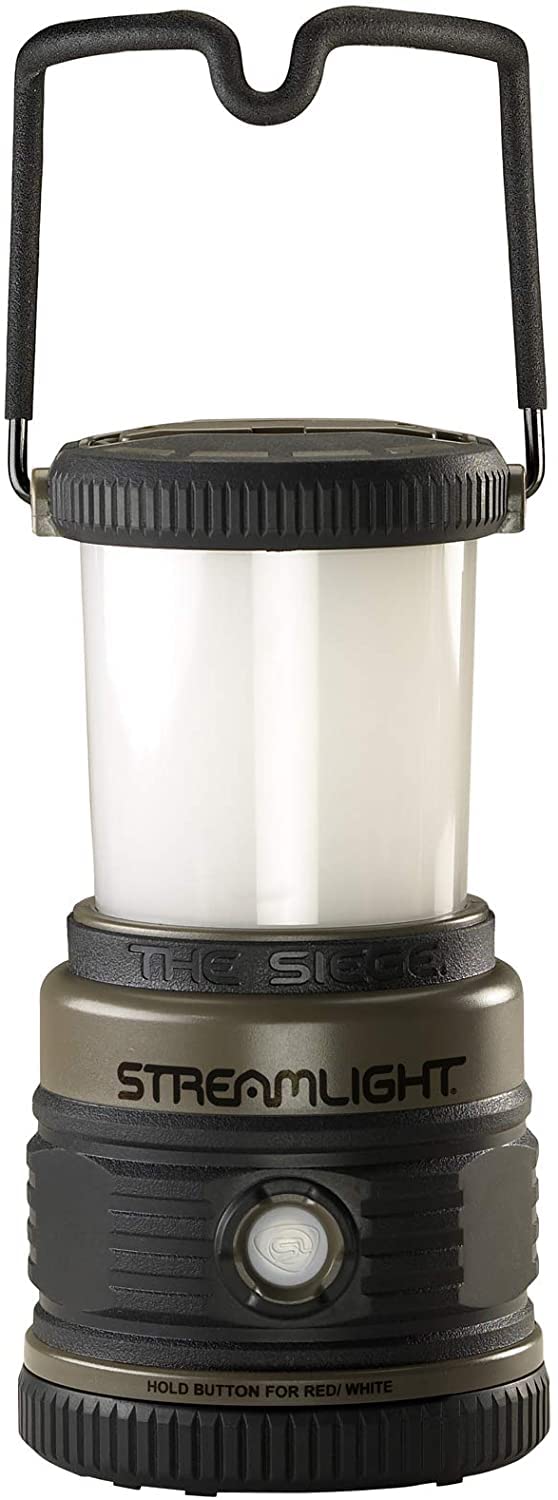 Streamlight 44931 Siege 540-Lumen Compact D Alkaline Outdoor Hand Lantern/Flashlight Combo, Coyote