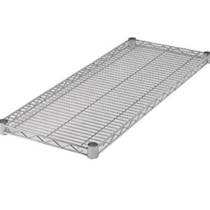 Winco 14" x 48" Wire Utility Shelf for Restaurants and Storage, Chrome