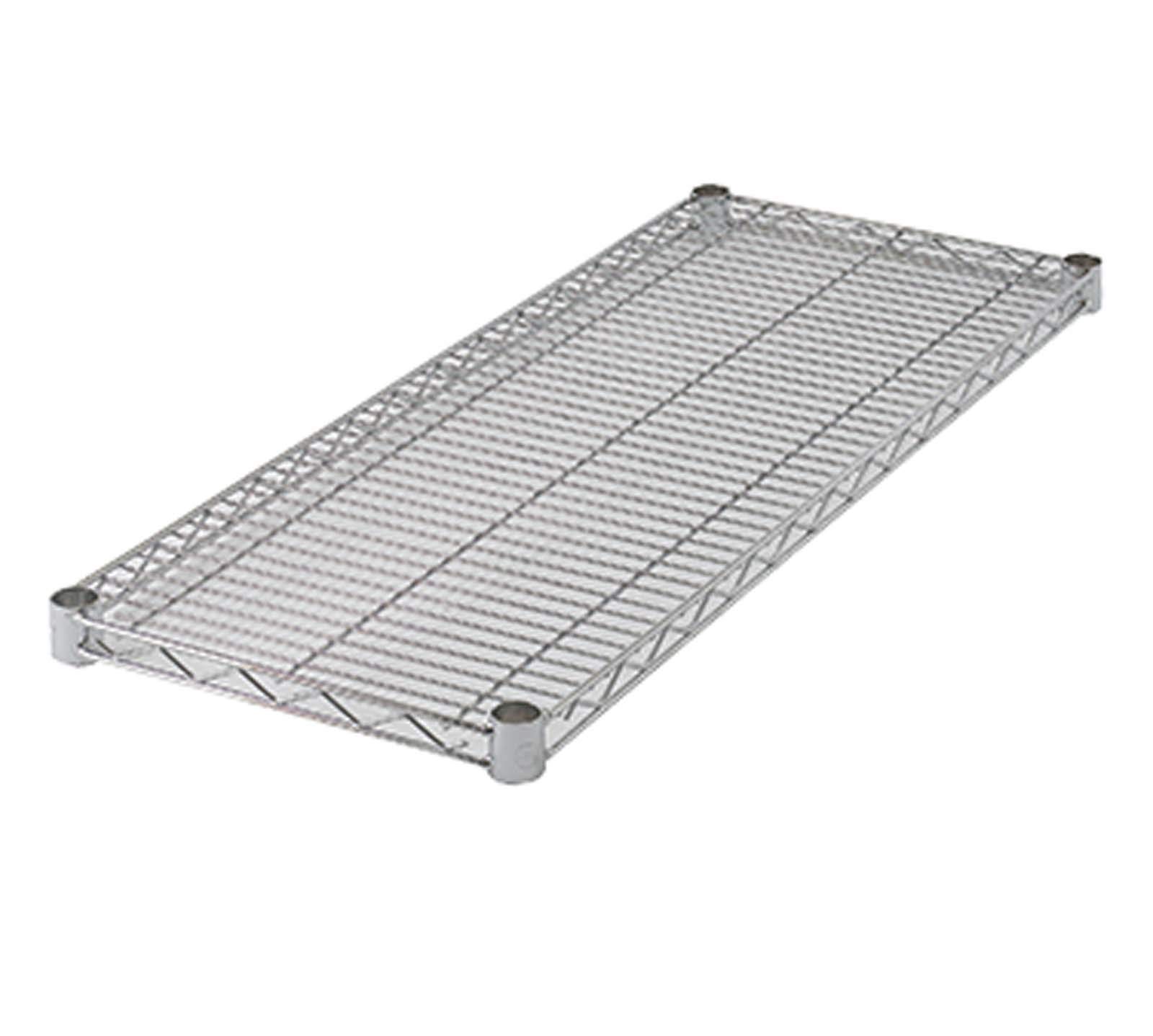 Winco 14" x 48" Wire Utility Shelf for Restaurants and Storage, Chrome