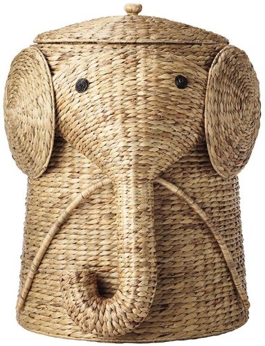 Home Decorators Collection Animal Bathroom Hamper, 20" Hx16 Wx17 D, Natural