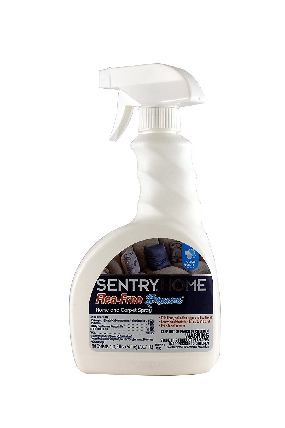 Sentry Home Flea-Free Breeze Home and Carpet Spray - 24 Ounce