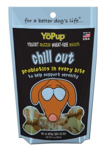 yoghund yopup chill out wheat free biscuits with yogurt probiotic icing for pets, 7-ounce