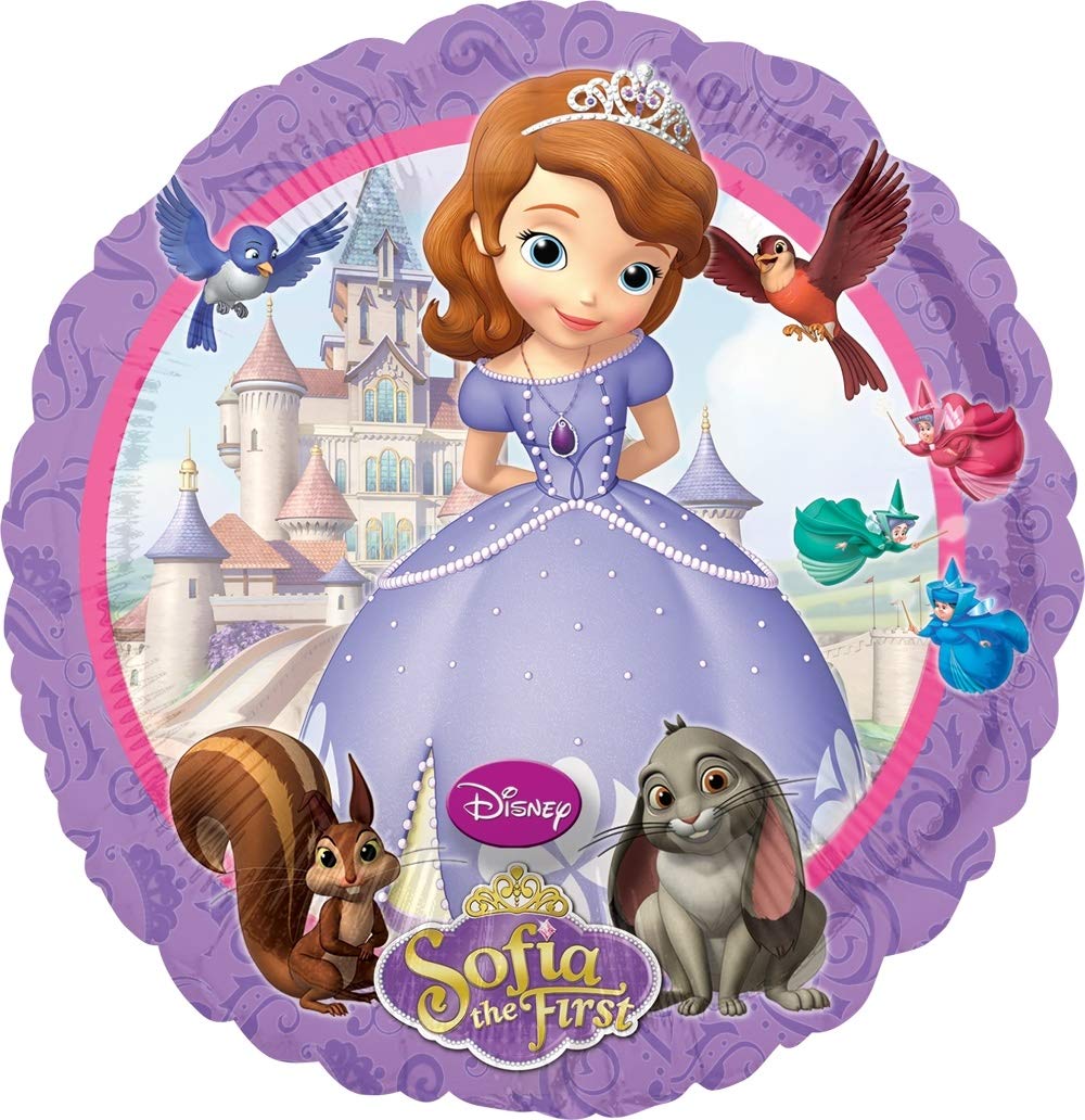 Anagram 1 X Disney's Sofia The First Fifth 5TH Happy Birthday Party Balloons Decorations Supplies