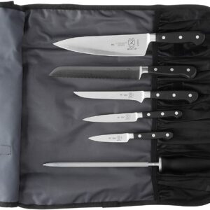 Mercer Culinary 7-Piece Forged Renaissance Knife Set,Black