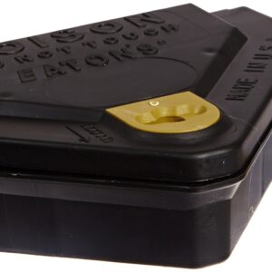 JT Eaton 907 Gold Key Mouse Depot Tamper-Resistant Mini Bait Station with Solid Lid, Indoor & Outdoor Use, Case of 12