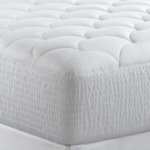 Marriott Mattress Topper - Plush, Quilted Mattress Pad with Hypoallergenic Fill - Fits Mattresses Up to 15" - Queen