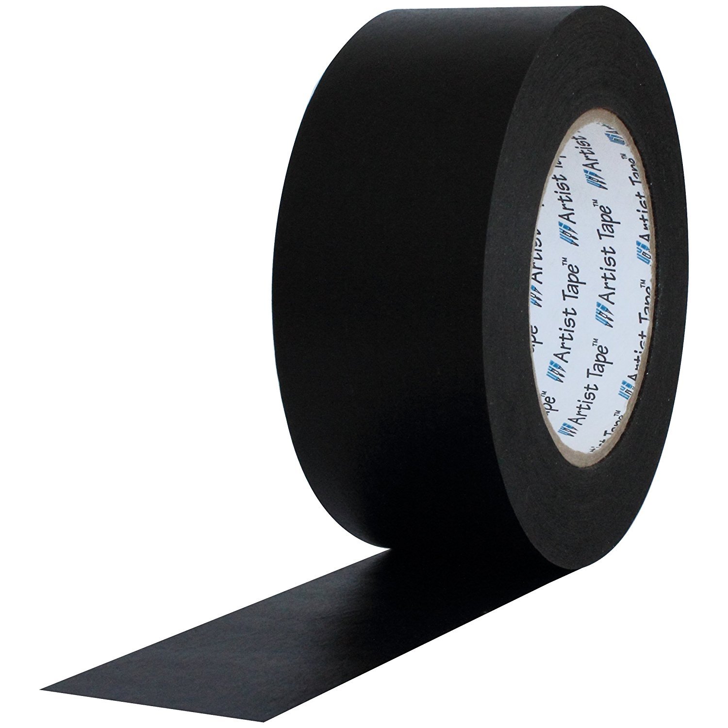 ProTapes Artist Tape Flatback Printable Paper Board or Console Tape, 60 yds Length x 1" Width, Black (Pack of 1)