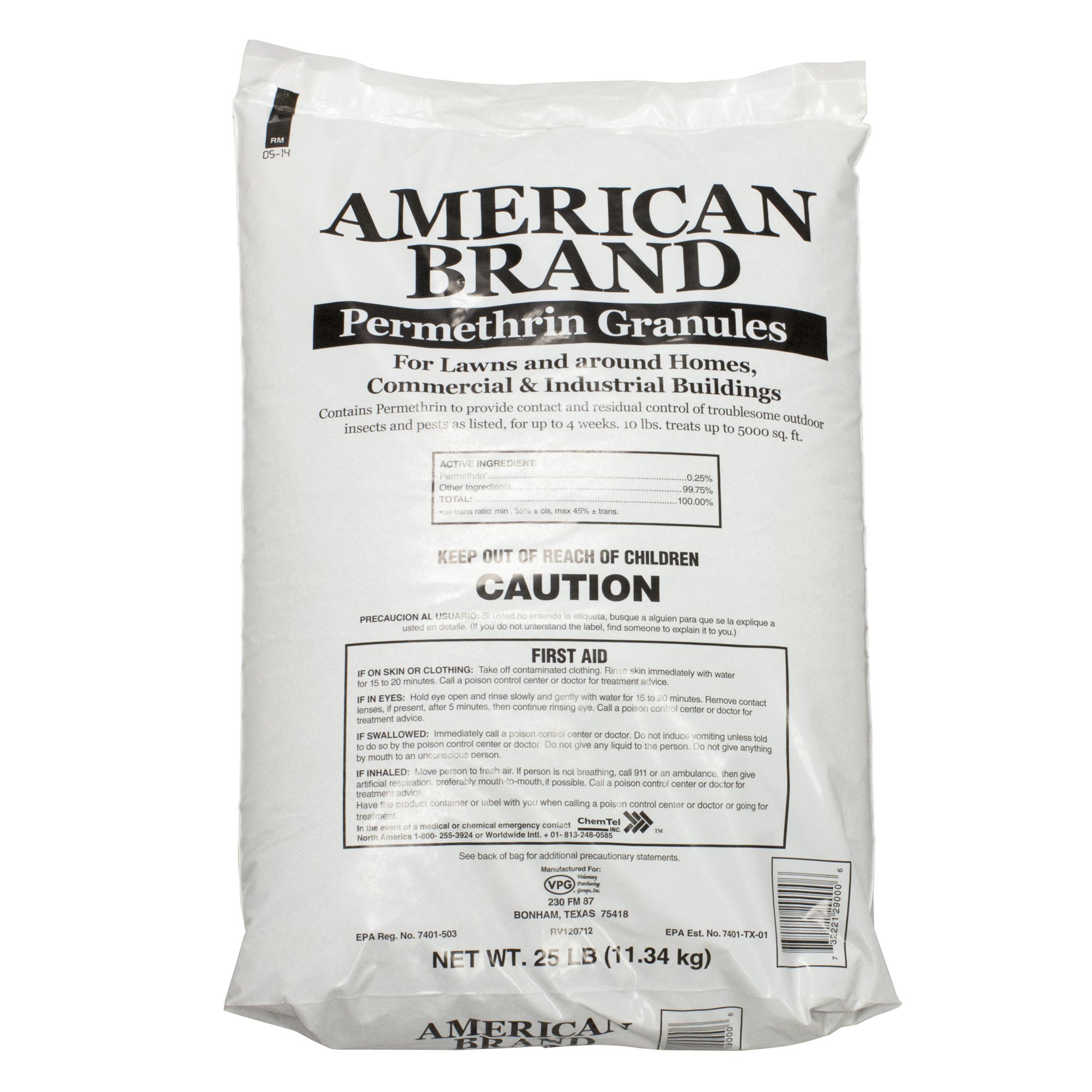 VPG American Brand Permethrin Granules - 25 lb Insecticide Granules