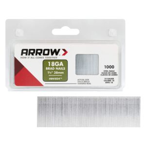 arrow co inc bn1824cs genuine 1-1/2-inch 38mm brad nails, bn1824cs, 1,000-pack