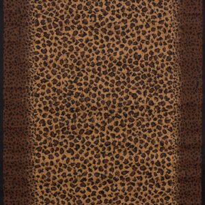 United Weavers of America Legends Collection Leopard Skin Rug, 5'3" by 7'2", Black, Model:910 04050