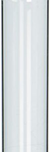 JG Finneran 9-090 Clear Borosilicate Glass Standard VOA Vial with White Polypropylene Solid Top Closure and PTFE Lined, 24-400mm Cap Size, 60mL Capacity (Pack of 100)