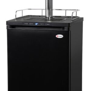 Kegco HBK309B-3 Three Faucet Homebrew Kegerator - Matte Black Cabinet and Door