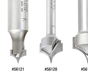 Amana Tool - 56125 Solid Carbide Pt. Cutting Roundover 1/8 Radius x 1/4 Dia x 5/16 x 1/4