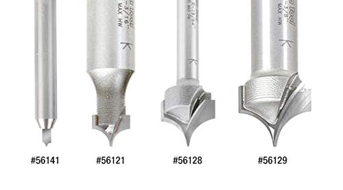 Amana Tool - 56125 Solid Carbide Pt. Cutting Roundover 1/8 Radius x 1/4 Dia x 5/16 x 1/4