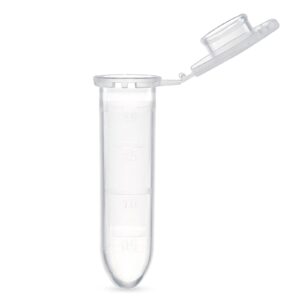 globe scientific 111568 polypropylene graduated microcentrifuge tube with snap cap, round bottom, natural, 2ml capacity, pack of 1000