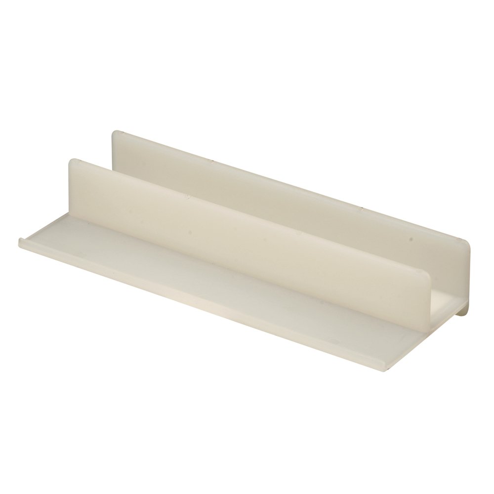 Prime-Line M 6221 Sliding Shower Door Bottom Guide, 5/8 In. Channels, Plastic Construction (Single Pack)