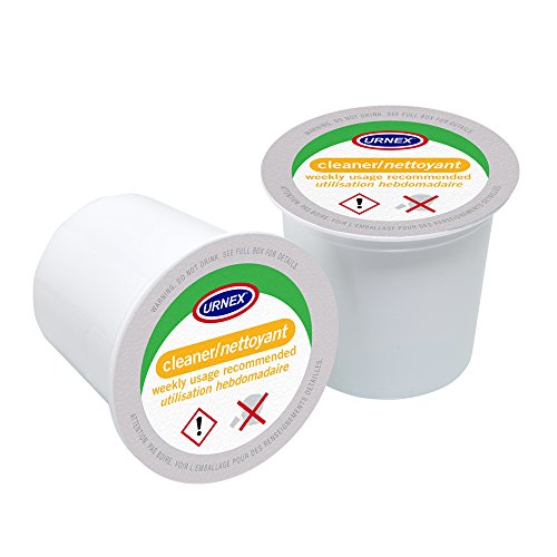 Urnex K-Cup Cleaner - 5 Cleaning Cups - for Keurig Machines Compatible with Keurig 2.0 - Removes Stains Non-Toxic