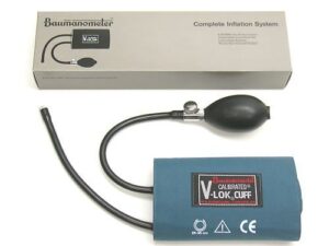 new baumanometer 1820 sphygmomanometer blood pressure v-lok cuff inflation system, adult