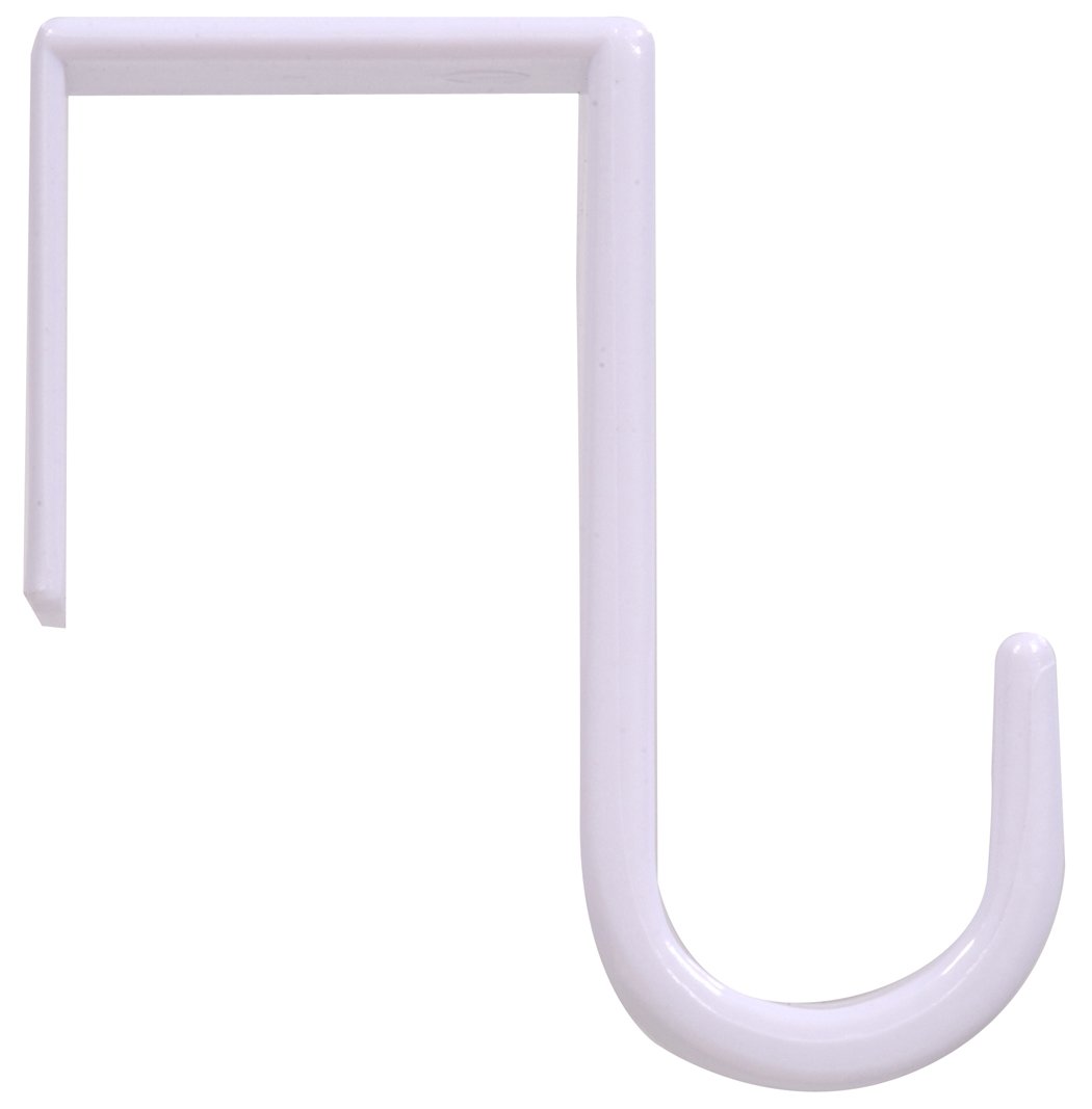 Hardware Essentials 852102 Over The Door Hook Small Plastic White