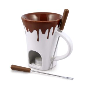 swissmar f12064 4-piece nostalgia chocolate fondue mug set