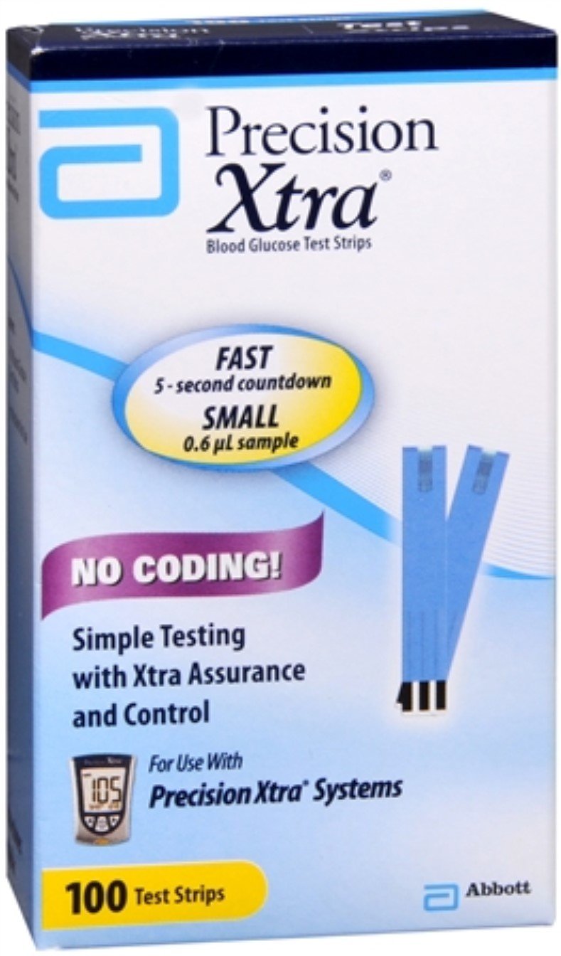 PRECISION XTRA TEST STRIPS 100