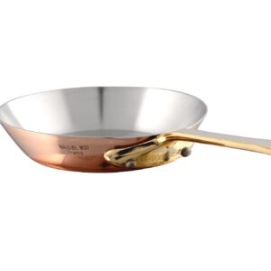 Mauviel M'MINIS Copper Round Frying Pan With Brass Handle, 4.7-In, Made In France