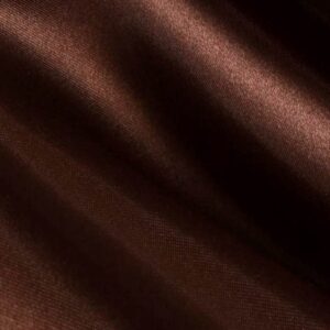 brown satin fabric 60" inch wide – 20 yards by roll - for weddings, decor, gowns, sheets, costumes, dresses, etc -wholesale (f.b.)