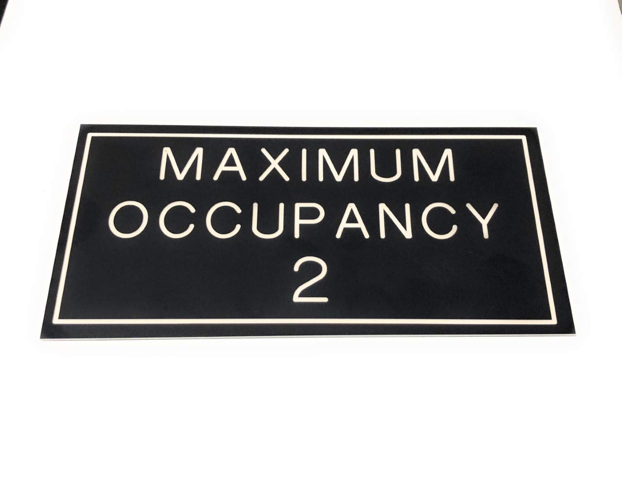 Maximum Occupancy Sign black