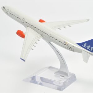 TANG DYNASTY(TM) 1:400 16cm Air Bus A330 Scandinavian Airlines SAS Metal Airplane Model Plane Toy Plane Model