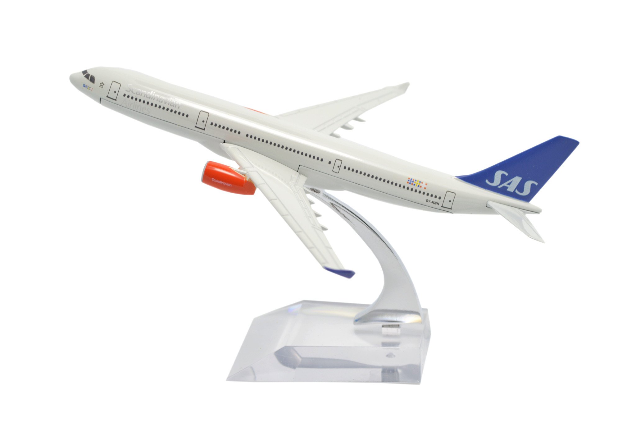 TANG DYNASTY(TM) 1:400 16cm Air Bus A330 Scandinavian Airlines SAS Metal Airplane Model Plane Toy Plane Model