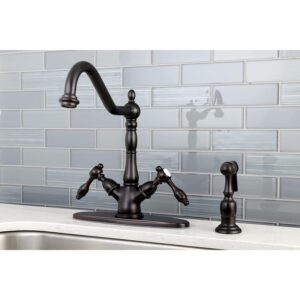 Kingston Brass KS1231TALBS Tudor Kitchen Faucet, Polished Chrome