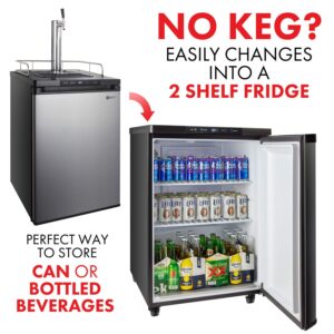 Kegco K309SS-1 Keg Dispenser, Stainless Steel