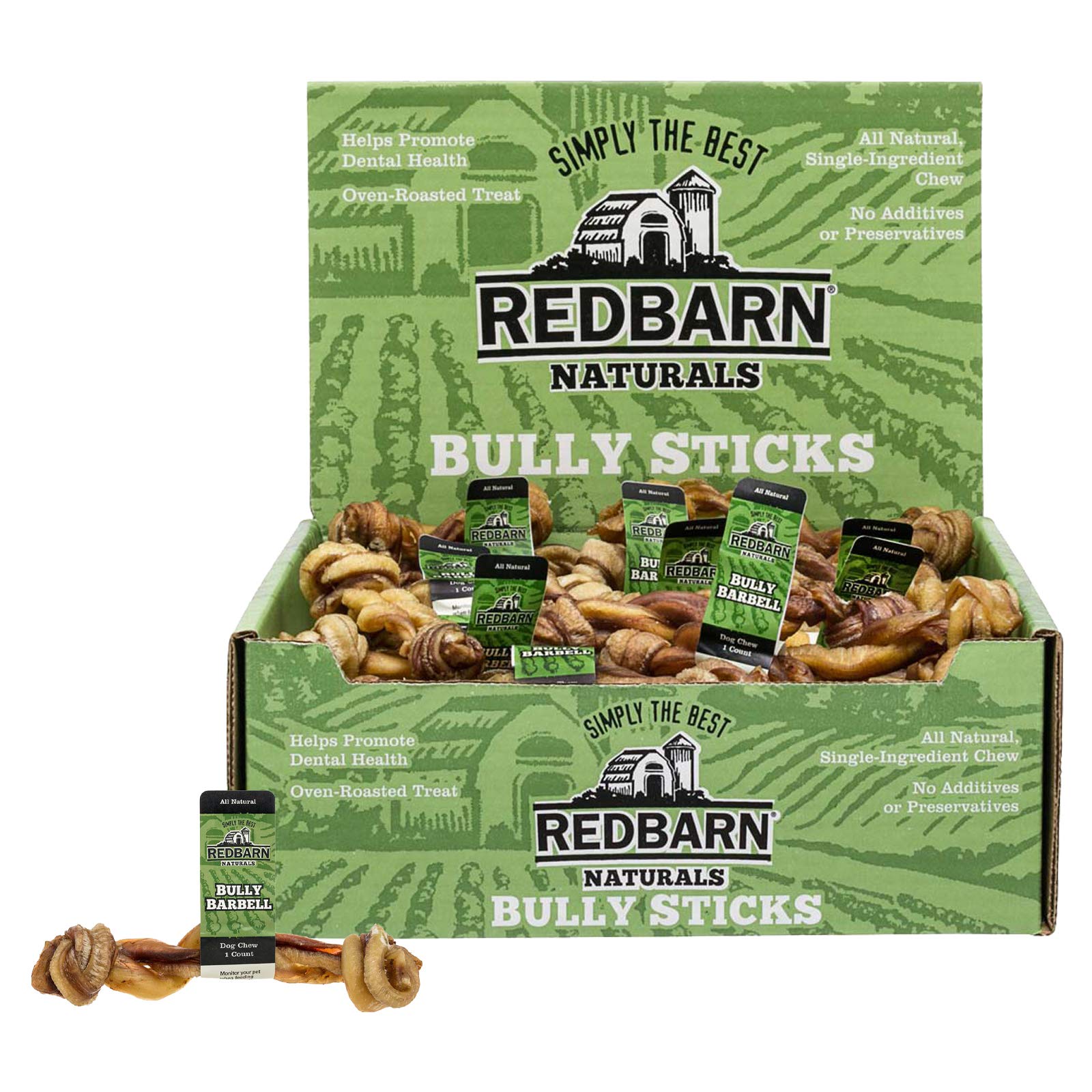 Redbarn Bully Barbells for Dogs (Pack of 10)