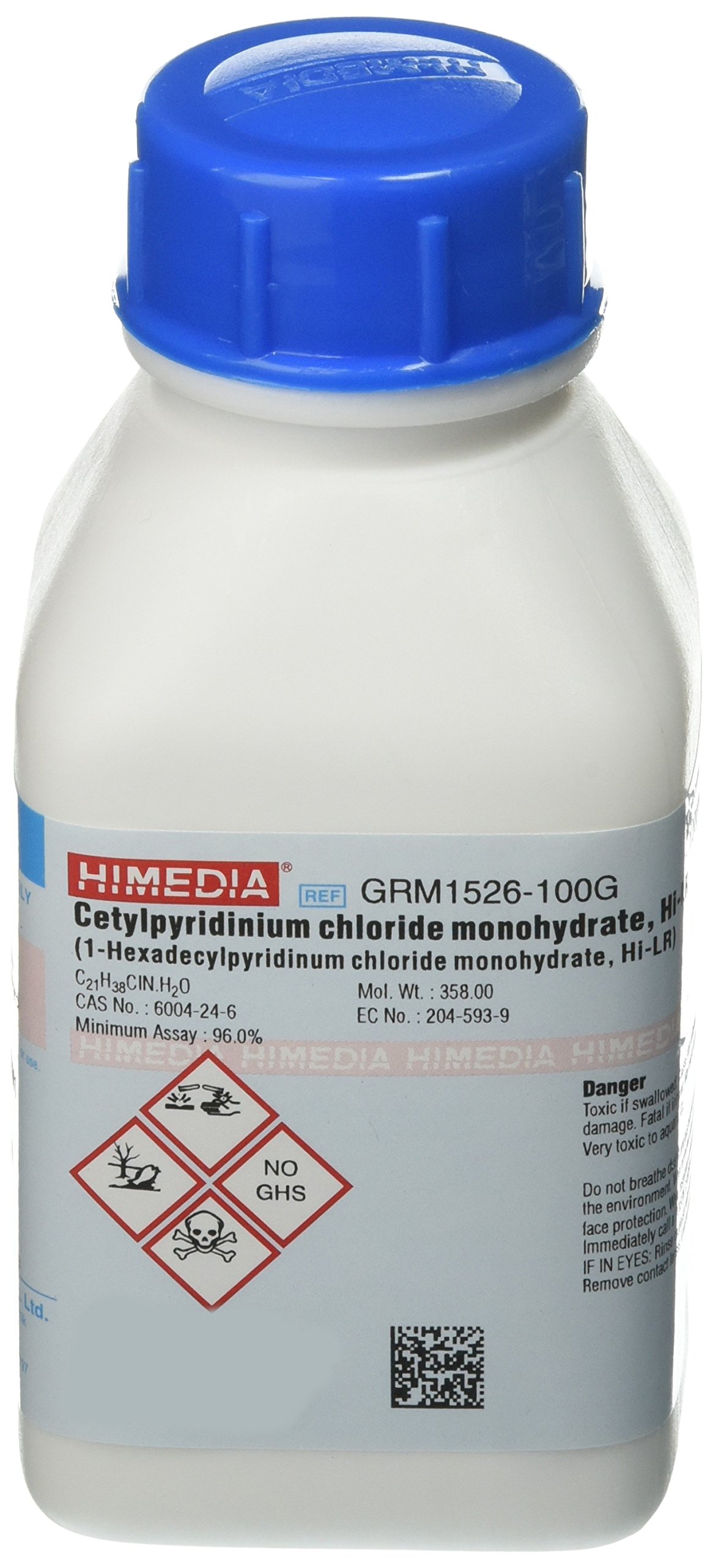 HiMedia GRM1526-100G Cetylpyridinium Chloride Monohydrate, Extra Pure, 100 g