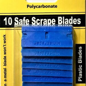 MINISCRAPER Plastic Razor Blade Set, Safe Scrape Double Edged Blades