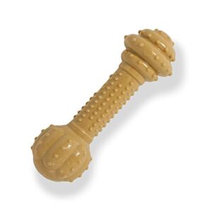 Nylabone Barbell Power Chew Durable Dog Toy Peanut Butter XX-Large/Monster (1 Count)