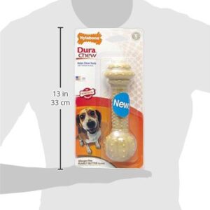 Nylabone Barbell Power Chew Durable Dog Toy Peanut Butter XX-Large/Monster (1 Count)