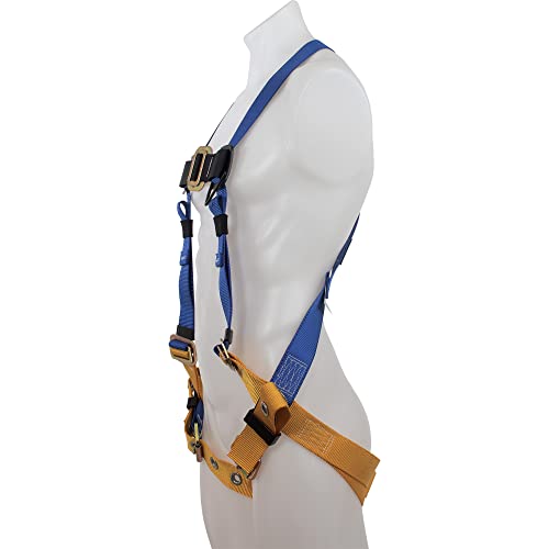 Werner H412002 Basewear Standard (1 D Ring) Harness, Universal Tongue Buckle Legs, 1per Pack