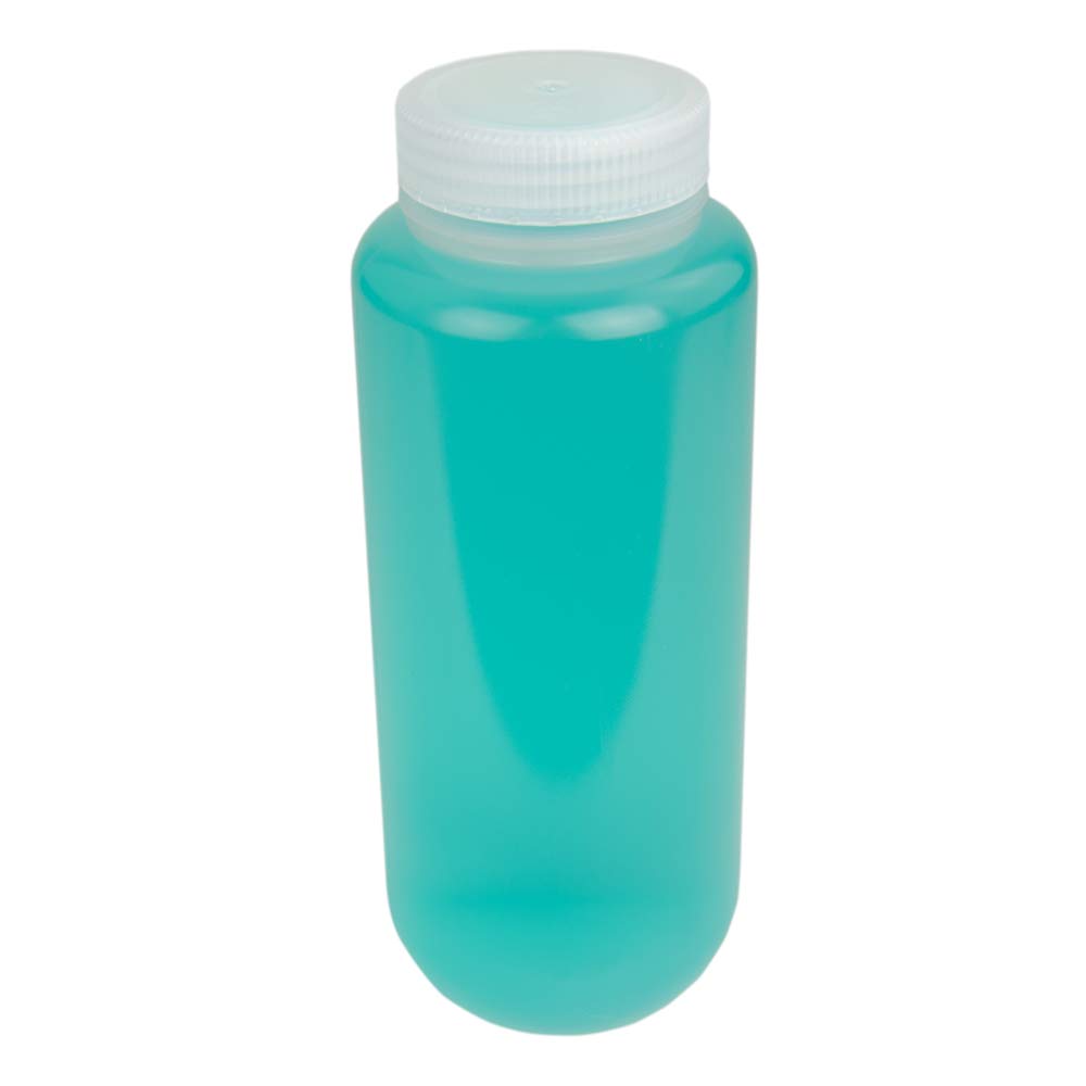 United Scientific® Unistore™ 33309 - Sample Containers with Lids - Laboratory Grade Polypropylene Wide Mouth Reagent Bottle - 16 Oz Bottles (500ml) Multi-Purpose Plastic Bottles with Lids, Pack of 12